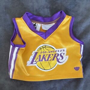 Build-A-Bear Lakers Gold and Purple Jersey